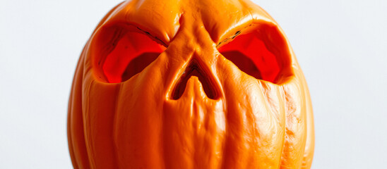 Poster - Close Up of a Carved Pumpkin