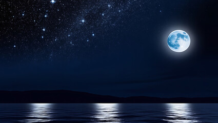 moon over water