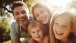 © halo - Portrait of a happy family.