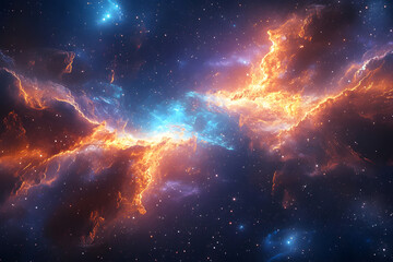 Wall Mural - big bang colorful space galaxy fog cloud nebula. universe science astronomy and stary night cosmos m