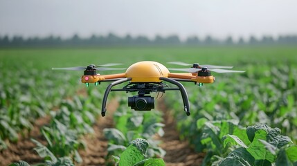 Aufkleber - Close up view of a high tech drone designed for advanced agricultural surveying