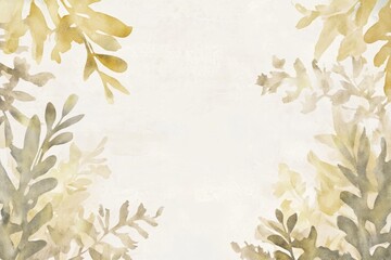 Wall Mural - Elegant Watercolor Botanical Background for Sophisticated Design Projects and Stationery