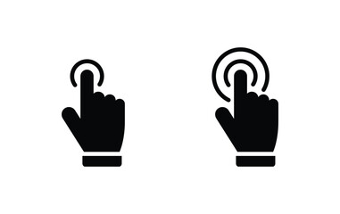 Wall Mural - hand click icon vector