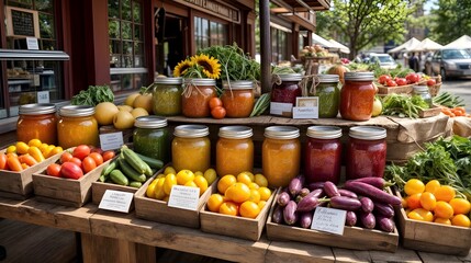 fresh and organic vegetables at market