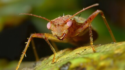 Poster - Close-Up Macro Photography of a Tiny Insect with Large Eyes