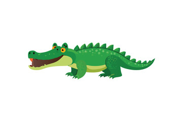 Canvas Print -  Cute Alligator vector art illustration