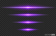 © hobbitfoot - Laser light beam on transparent background. Vector illustration