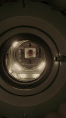 Wall Mural - inside empty space station interior