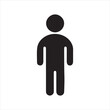 © nmrahim - Person body icon vector on white background