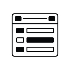 Wall Mural - Modal vector icon stock illustration
