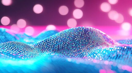 Wall Mural - various soundwave backgrounds: purple and pink, blue abstract waves, and 3d waves