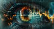© Bussakon - Bionic Eye with Real Time Health Monitoring Overlay Showing Vital Statistics and Analytics