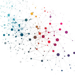 business network connecting dots tech design