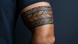 © Arthur Constantine - Tribal Tattoo Design on Arm Portrait
