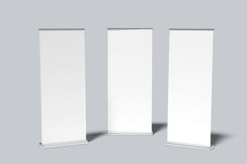 rollup banner blank mockup