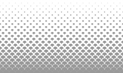 Wall Mural - vertical halftone with grey fish scale pattern background. vector illustration.