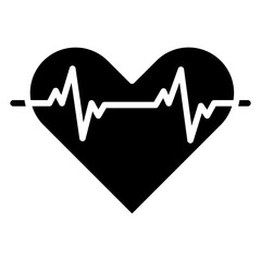 Wall Mural - Heart Rate Icon Style