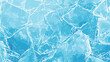 © MicroOne - Freezy ice surface horizontal background. Natural ice with cracks and scratches. Frosty frozen water close up. Winter cold weather card banner poster design. Light blue colors. Cartoon style vector