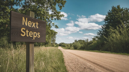 Road sign symbol and blue sky in countryside view nature