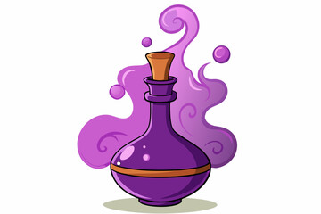 Sticker - Potion bottle vector icon