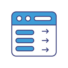 Wall Mural - Sidebar vector icon stock illustration