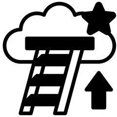 Wall Mural - Career Ladder Icon