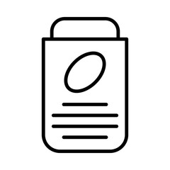 Poster - Spices Jar line icon