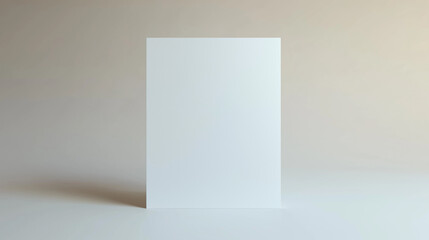 Poster - Bright White Canvas with Soft Gradient Background Ideal for Product Displays