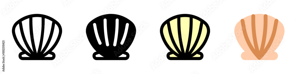 Editable sea shell vector icon. Part of a big icon set family. Perfect ...
