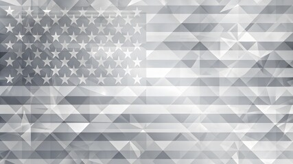 Independence Day abstract background with elements of the american flag in gray colors. USA Independence Day abstract background with elements of american flag in gradient colors