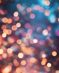 Wall Mural - blurred abstract background with bokeh lights