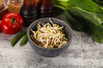 Canvas Print - Soya bean sprouts in the bowl