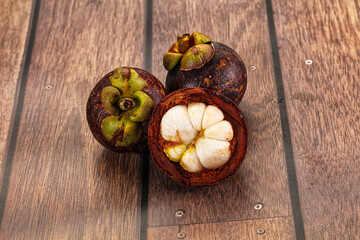 Wall Mural - Tropical exotic sweet juicy Mangosteen