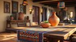 © Sana - An artistically crafted dining area with southwestern design