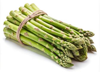 asparagus isolated on white background, clipping path, full depth of field