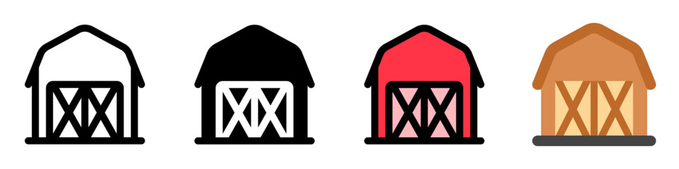 Editable barn, warehouse, storehouse vector icon. Part of a big icon set family. Perfect for web and app interfaces, presentations, infographics, etc