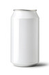 © Mahmud - Blank White Aluminum Beverage Can on a Light Grey Background