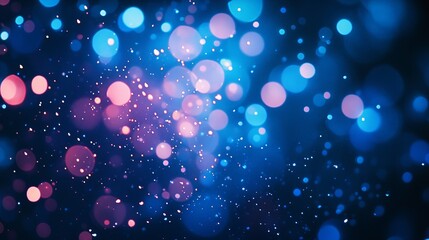 Wall Mural - a light blue bokeh abstract background creates a dreamy and tranquil atmosphere, with soft, circular