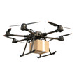 © Serhii - Drone delivers package outdoors on a sunny day