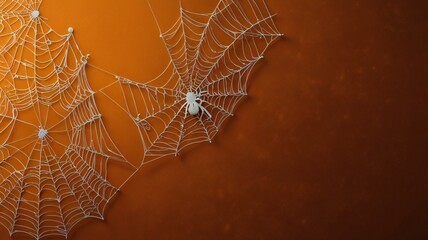 spider web with dew drops