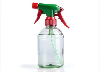 Plastic spray bottle, isolated on white background