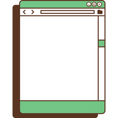 Retro User Interface Vector