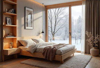 bedroom with bed