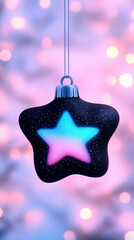 Wall Mural - Beautiful New Year's toy in the form of a star