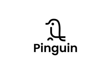 Sticker - Pinguin vector illustration. Creative animal logo inspiration. can be used as symbols, brand identity, icons, or others.