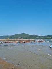 Canvas Print - This is the seascape of Seoneupdo, Korea.