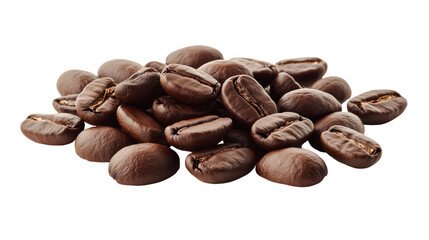 Wall Mural - A rich assortment of freshly roasted coffee beans captured in natural light