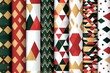 © padungsak - Colorful geometric patterns on wrapping paper, white isolate background.