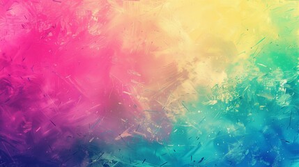 Poster - A colorful background with a splash of pink and blue