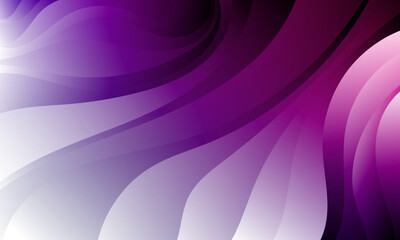 Sticker - Dynamic wave pattern abstract background with glowing purple and white gradient colors